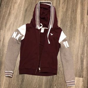 PINK zip up hoodie